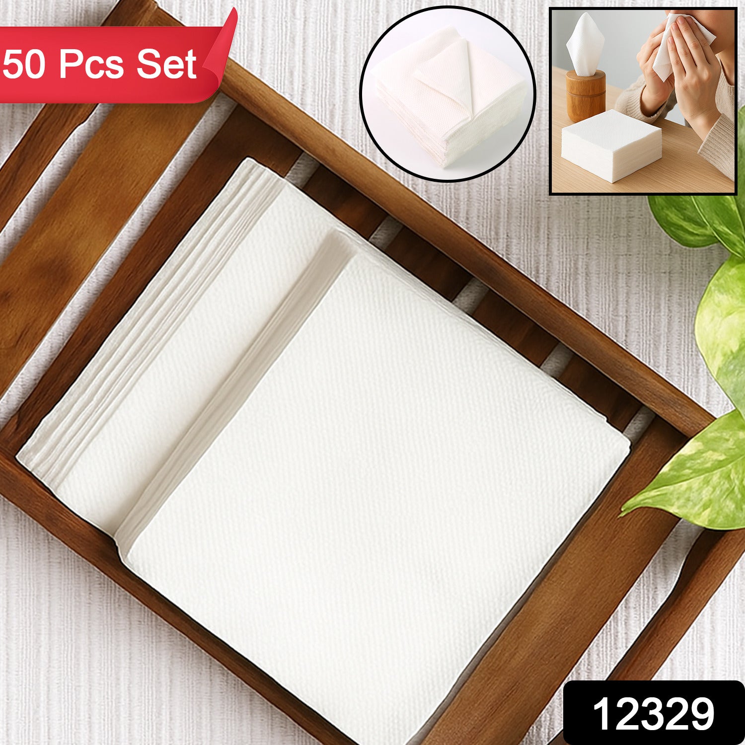 Soft Facial Tissue Paper Napkins Set (50 Pcs Set) Soft Facial Tissue Paper Napkins Set (50 Pcs Set)